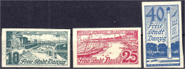 10 Pf. - 40 Pf. Ostseebad Brösten 1936, Kompletter Satz Ungezähnt, Ungebraucht Mit Falz, Signiert. Mi. 210,-€. Michel 25 - Other & Unclassified