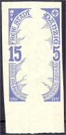 15+5 Pf. Winterhilfswerk (Der Goldene Kerl) 1937, Ultramarin, Ungezähnter Phasendruck In Postfrischer Luxuserhaltung, Un - Other & Unclassified