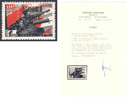 1 Rubel (Sondermarken) 1941, Rot/schwarz, Rote Armee, Mit Aufdruck ,,EESTI POST", Farbfrisch Und Tadellos Ungebraucht, S - Occupazione 1938 – 45
