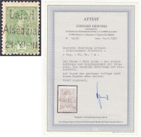2 K. Freimarke (Alsedschen) 1941, Sauber In Ungebrauchter Erhaltung Mit Falz. Fotoattest Krischke BPP Sehr Seltene Marke - Occupazione 1938 – 45
