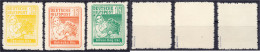 18 Pf. Bäuerin (Wosnessensk) 1944, Drei Werte In Ungebrauchter Erhaltung Ohne Gummi, Geprüft Pickenpack. Mi. 225,-€. Mic - Besetzungen 1938-45