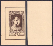 15 Fr. Kaiserbildnisse (Maria Theresia) 1943, Ungebrauchter Probedruck Ohne Gummi. Mi. 3.000,-€. Michel XI P 1. - Sonstige & Ohne Zuordnung
