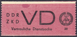 20 Pf. Dienstmarke (Für Vertrauliche Dienstsachen) 1965, Postfrische Erhaltung, Unsigniert. Mi. 250,-€. Michel VD 1 A. - Autres & Non Classés