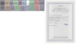 1 Pf. - 80 Pf. Ziffernserie (Bandaufdruck + Netzaufdruck) 1948, Zwei Saubere Sätze In Postfrischer Luxuserhaltung. Fotoa - Autres & Non Classés