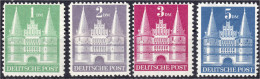 1 DM - 5 DM Bauten 1948, Postfrische Erhaltung, Type II (hohe Treppe). Mi. 500,-€. Michel 97 II Wg - 100 II Wg. - Autres & Non Classés