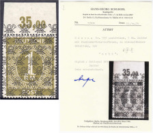 1 RM Kontrollratsausgabe (Netzaufdruck) 1948, Postfrische Erhaltung. Fotoattest Schlegel BPP >einwandfrei<. Mi. 50 - Autres & Non Classés