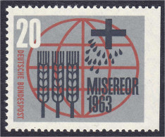 20 Pf. Kampf Gegen Den Hunger Und Krankheiten Auf Der Welt 1963, Postfrische Luxuserhaltung, Rechts Ungezähnt. Selten. M - Otros & Sin Clasificación