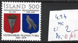 ISLANDE 497 ** Côte 2 € - Nuovi