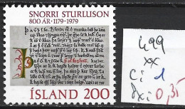 ISLANDE 499 ** Côte 1 € - Unused Stamps