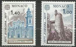 Monaco  N° 1101  Et 1102 Europa  1977    Neufs  *  *     B/TB   Voir Scans  Soldé ! ! ! - 1977