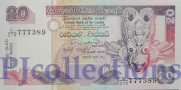 SRI LANKA 20 RUPEES 2004 PICK 109c UNC - Sri Lanka