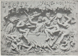 Paris- Montmartre. Lot 3 Cpa Cabaret L'ENFER  (Sur Façade, Sculptures De Femmes Nues) - Kabarett