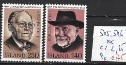 ISLANDE 505-06 ** Côte 2.25 € - Ungebraucht