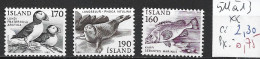 ISLANDE 511 à 13 ** Côte 2.30 € - Unused Stamps