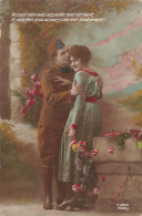 COUPLES - Accepte Mon Aveu Accueillie Mon Serment Et Dans Mes Bras Accours T'abriter - Colorisé - Carte Postale Ancienne - Paare