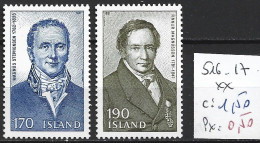 ISLANDE 516-17 ** Côte 1.50 € - Unused Stamps