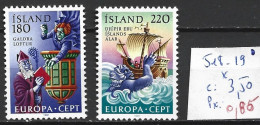 ISLANDE 518-19 * Côte 3.50 € - Ungebraucht