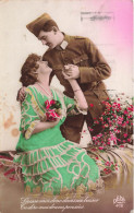 COUPLES - Laisse Moi Donc Dans Un Baiser Te Dire Mes Douces Pensées - Colorisé - Carte Postale Ancienne - Coppie