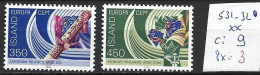 ISLANDE 531-32 ** Côte 9 € - Unused Stamps