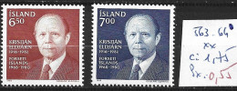 ISLANDE 563-64 ** Côte 1.75 € - Neufs