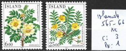 ISLANDE 565-66 ** Côte 3 € - Ungebraucht