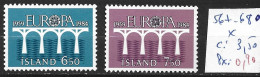 ISLANDE 567-68 * Côte 3.50 € - Nuevos