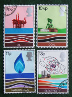 Energy Resources Oil Gas Coal Electricity Mi 756-759 1978 Used Gebruikt Oblitere GRANDE-BRETAGNE GB GREAT BRITAIN - Used Stamps