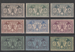 604 Nuove Ebridi  1925-57 - Definitive “New Hebrides” 3 Serie N. 91/95+155/65+186/96 - MH - Verzamelingen & Reeksen
