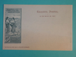 DI 4 ARGENTINA   BELLE CARTE   ENTIER MAYO  1903 RIO NEGRO+ - Enteros Postales