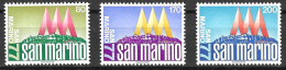 SAN MARINO - 1977 - SAN MARINO 77 I - SERIE 3 VALORI - NUOVA MNH** ( YVERT 930\2- MICHEL 1127\9  - SS 975\7) - Nuevos