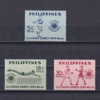PHILIPPINES 1954, Sc# 610-611, Asian Games, Manila, MH - Philippinen