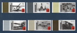 Gibraltar, **, Yv, Mi, 1659, 1660, 1661, 1662, 1663, 1664, SG 1628 à 1633, Centenaire WWI, - WW1 (I Guerra Mundial)