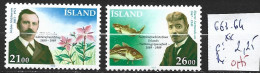 ISLANDE 663-64 ** Côte 2.25 € - Neufs