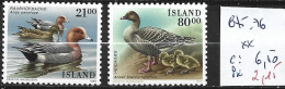 ISLANDE 675-76 ** Côte 6.50 € - Unused Stamps