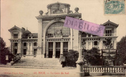 NICE     ( ALPES MARITIMES )    LA GARE DU SUD - Schienenverkehr - Bahnhof