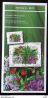 Brochure Brazil Edital 2017 09 Flora Flower Atlantic Forest Without Stamp - Lettres & Documents