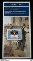 Brochure Brazil Edital 2017 07 Revolution Pernambuco Flag Cross Star Sun Whitout Stamp - Brieven En Documenten