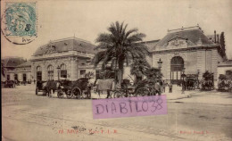 NICE     ( ALPES MARITIMES )    GARE  P.L.M. - Ferrovie – Stazione