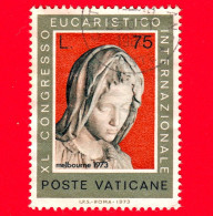 VATICANO - Usato - 1973 - 40º Congresso Eucaristico Internazionale - 75 L. - La Pietà, Di Michelangelo - Usados