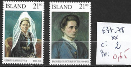 ISLANDE 677-78 ** Côte 2 € - Unused Stamps