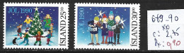 ISLANDE 689-90 ** Côte 2.75 € - Neufs