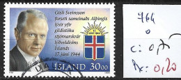 ISLANDE 764 Oblitéré Côte 0.75 € - Gebraucht