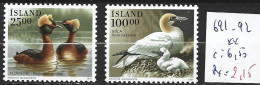 ISLANDE 691-92 ** Côte 6.50 € - Unused Stamps