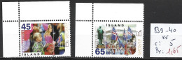 ISLANDE 839-40 ** Côte 5 € - Unused Stamps