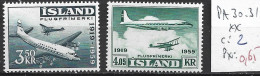 ISLANDE PA 30-31 ** Côte 2 € - Airmail