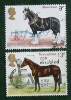 British Horses Pferd Cheval (Mi 769 772) 1978 Used Gebruikt Oblitere ENGLAND GRANDE-BRETAGNE GB GREAT BRITAIN - Usados