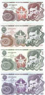 NIKOLA TESLA 50, 100, 200 And 500 Dinara 2024, (Fantasy Banknotes) - Serbien