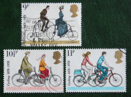 Cyclists Club Velo Bike (Mi 773-775) 1978 Used Gebruikt Oblitere ENGLAND GRANDE-BRETAGNE GB GREAT BRITAIN - Used Stamps