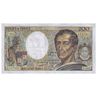 France, 200 Francs, Montesquieu, 1989, P.063, TTB, Fayette:70.09, KM:155c - 200 F 1981-1994 ''Montesquieu''