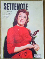 B254> Rivista < SETTENOTE > N° 10 Di OTTOBRE 1958 = Copertina CARLA BONI - Muziek